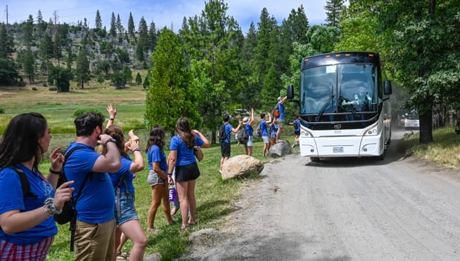 Transportation to camp
