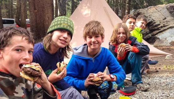 Eating burgers on the Sierra Slam quest