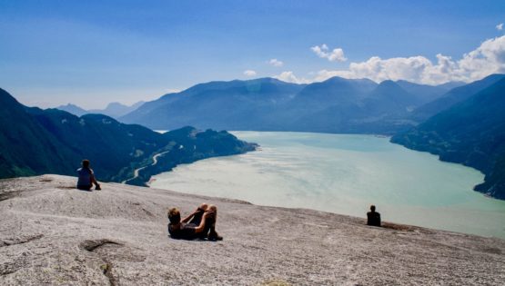 Hiking with scenic views on the Northwest Canada quest