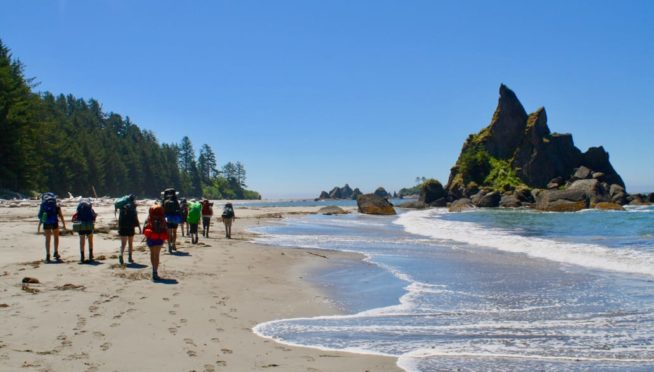 Backpacking on and adventure quest