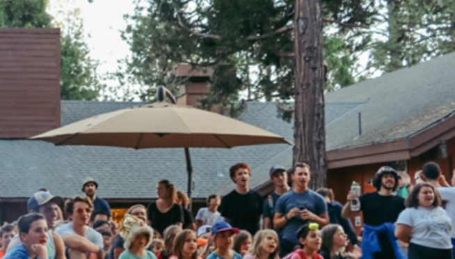 Kids at campfire circle