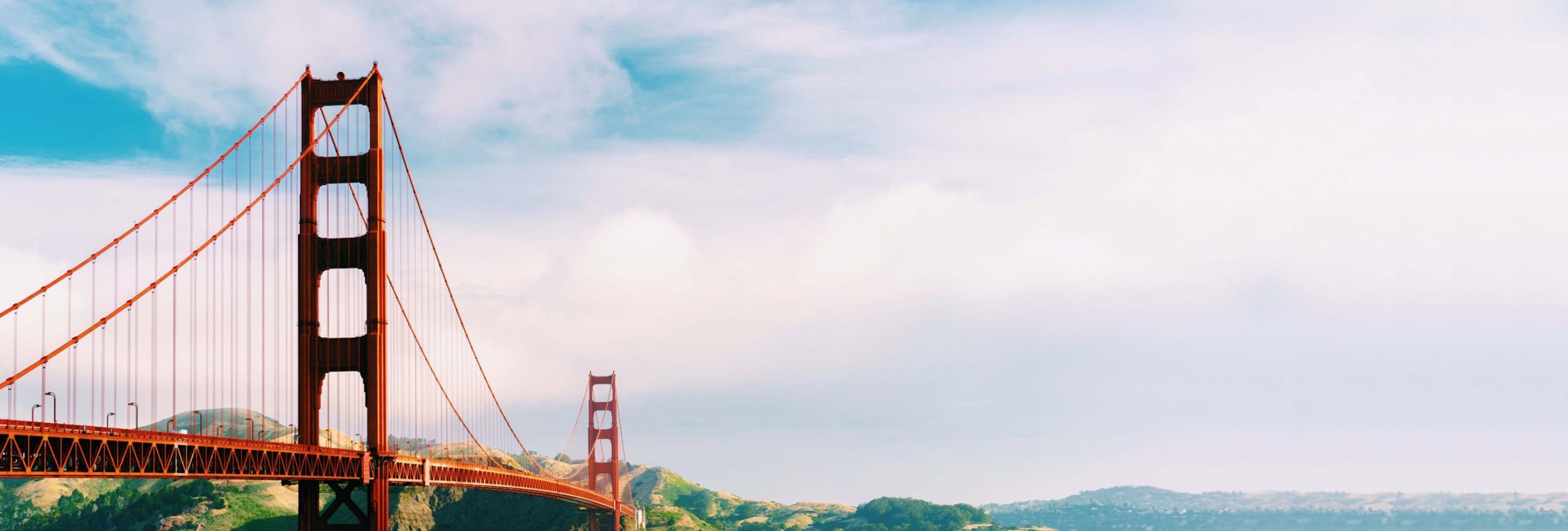 Golden Gate Bridge on a sunny day